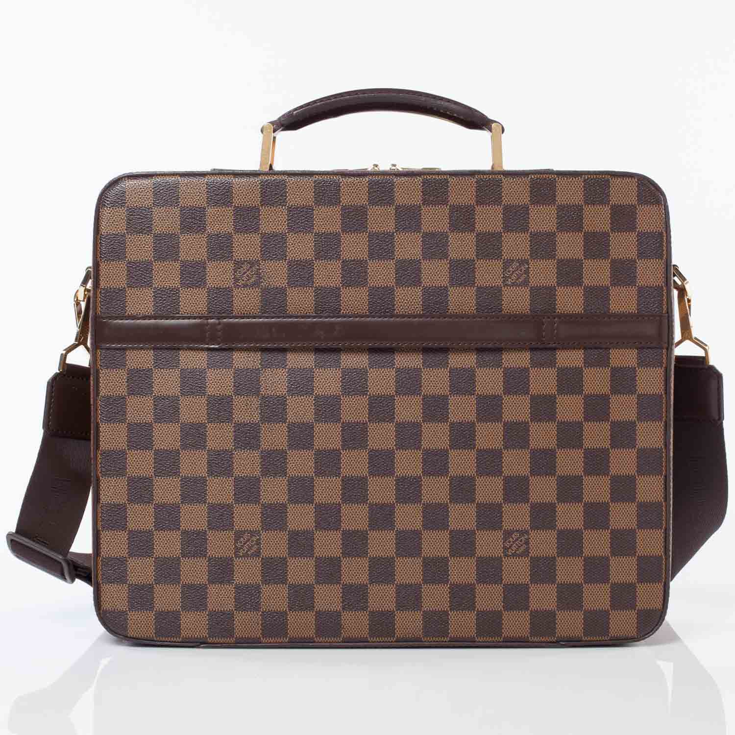 Louis Vuitton Damier Ebene Porte Ordinateur Sabana Computer Case 4 of 11