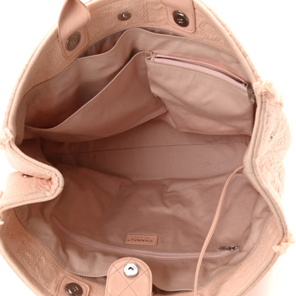Chanel Canvas Extra Large Double Face Shopping Tote Light Pink 5 of 13