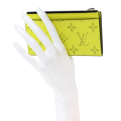 Louis Vuitton Monogram Taiga Coin Card Holder Yellow 2 of 8