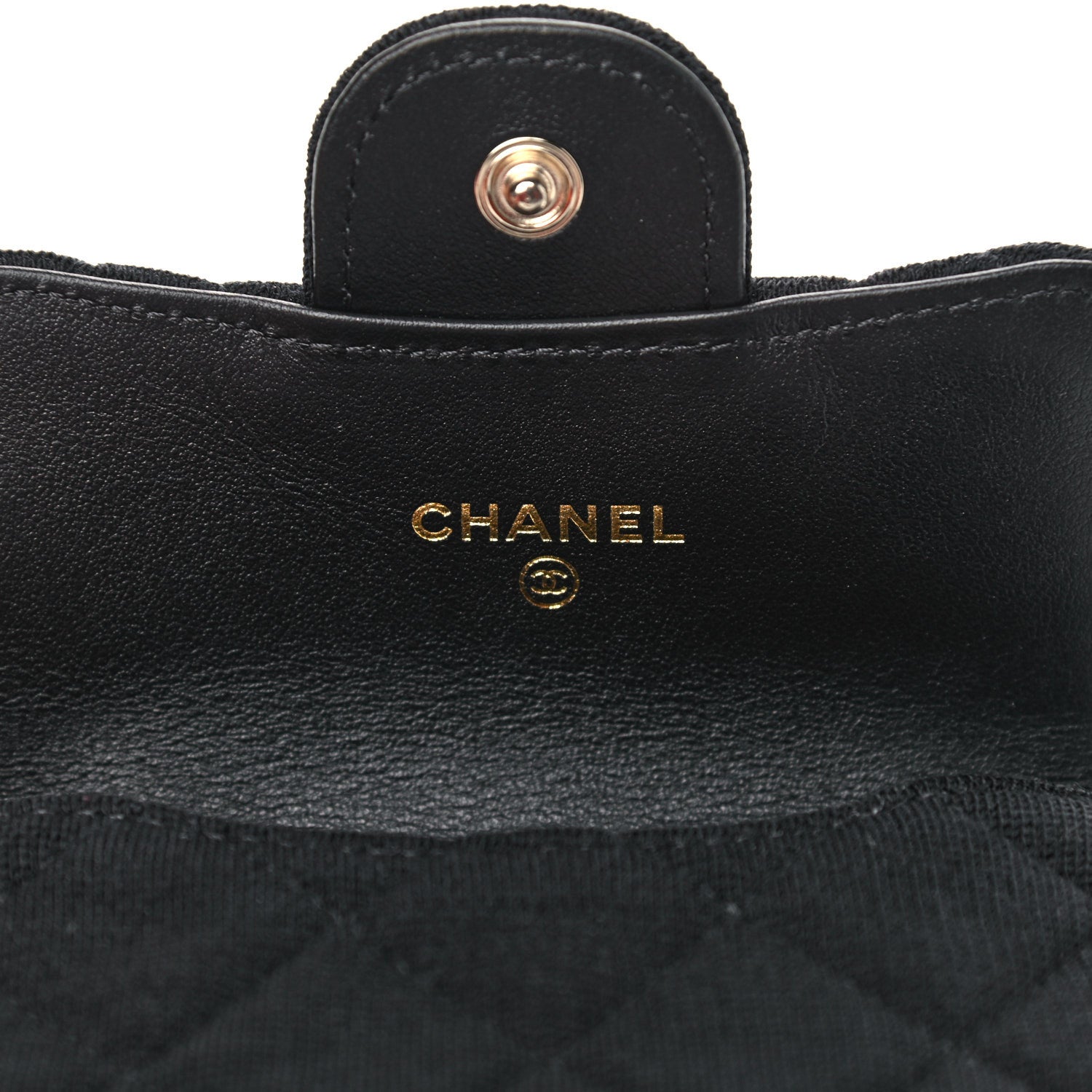 Chanel Jersey Quilted Flap Chain Waist Bag Black 5 of 11