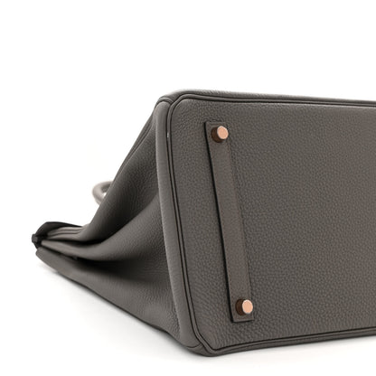 Hermes Togo Birkin 35 Etain 9 of 12