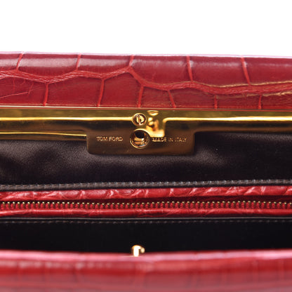 Tom Ford Alligator Clutch Red 6 of 8