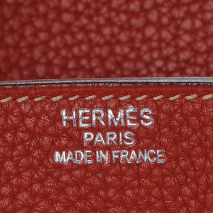 Hermes Taurillon Clemence Birkin 40 Sanguine 15 of 26