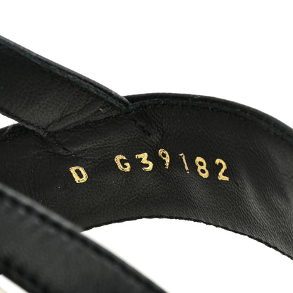 Chanel Lambskin Chain CC Sandals 38.5 Black 8 of 8