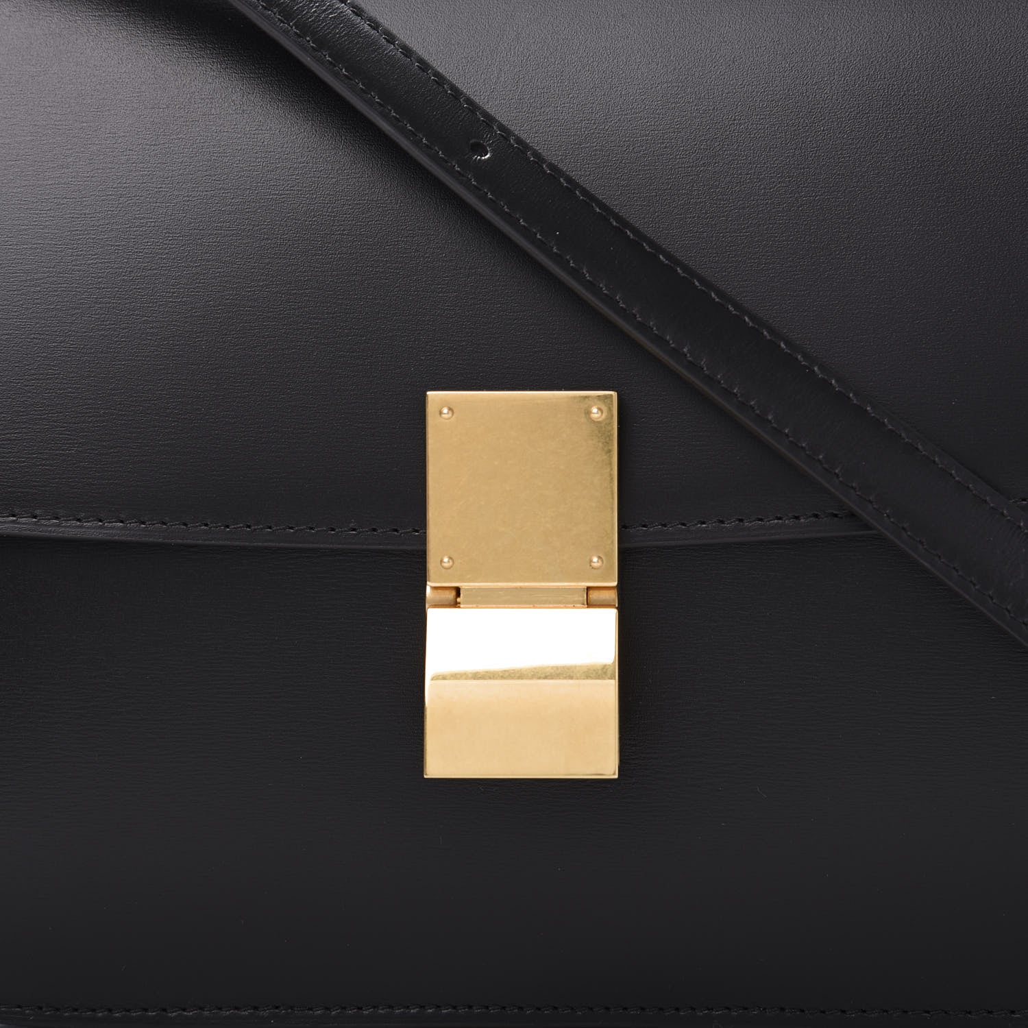 Celine Box Calfskin Medium Classic Box Flap Bag Black 10 of 10