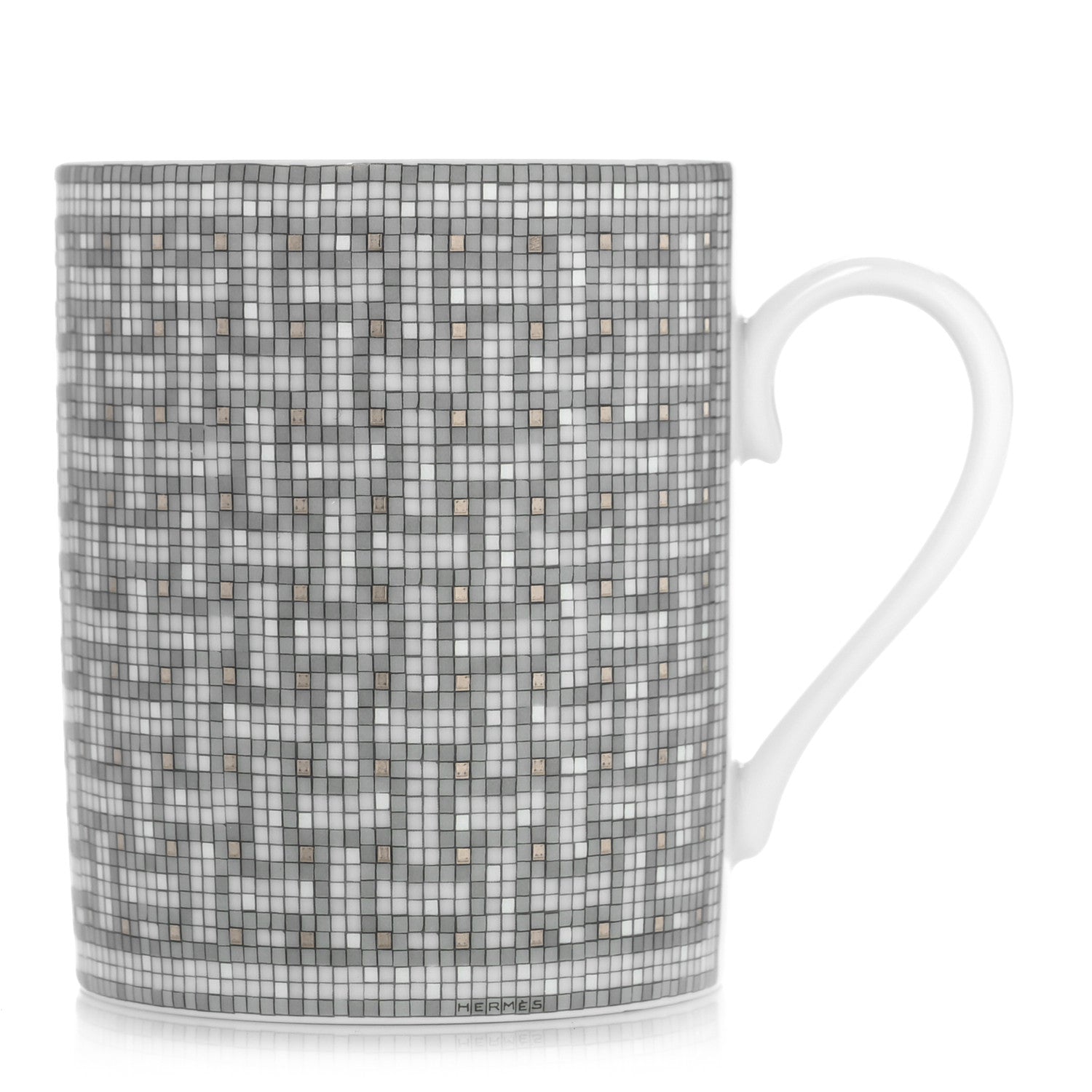 Hermes Porcelain Mosaique au 24 Mug Platinum 1 of 8