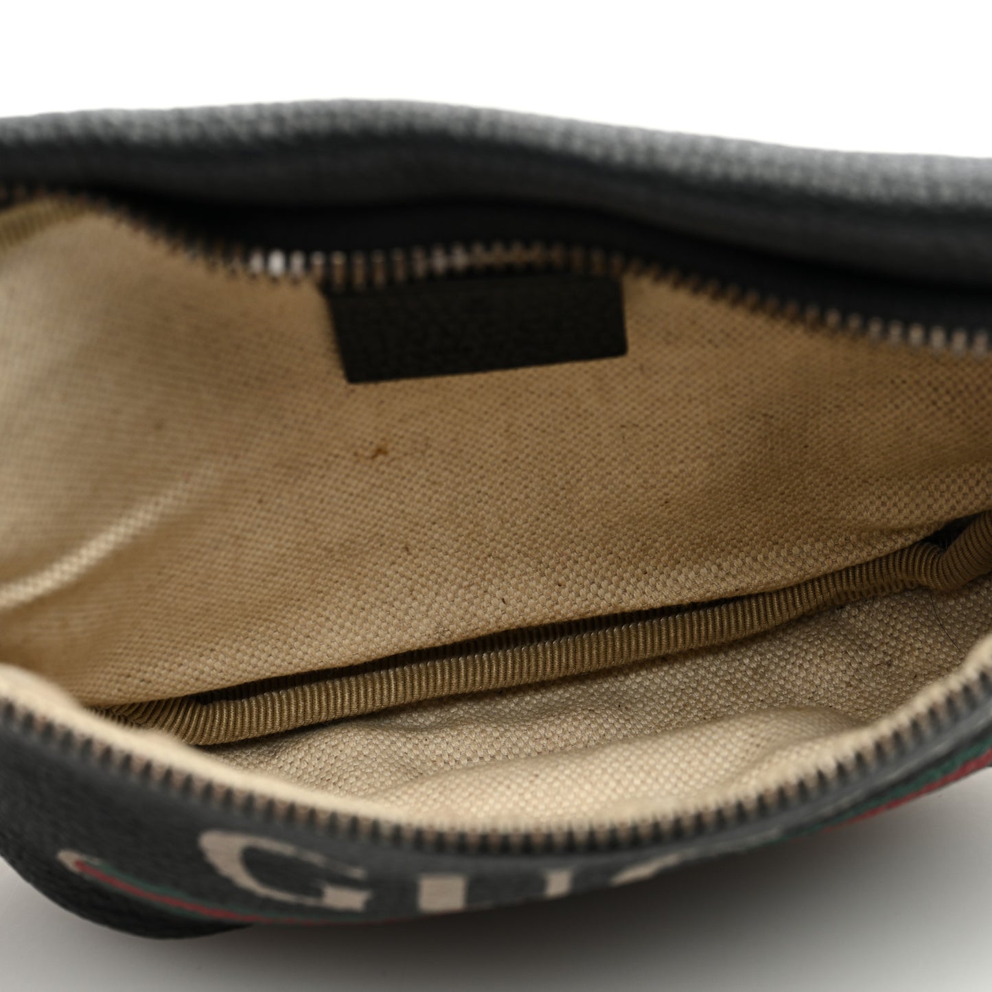Grained Calfskin Small Logo Belt Bag Black