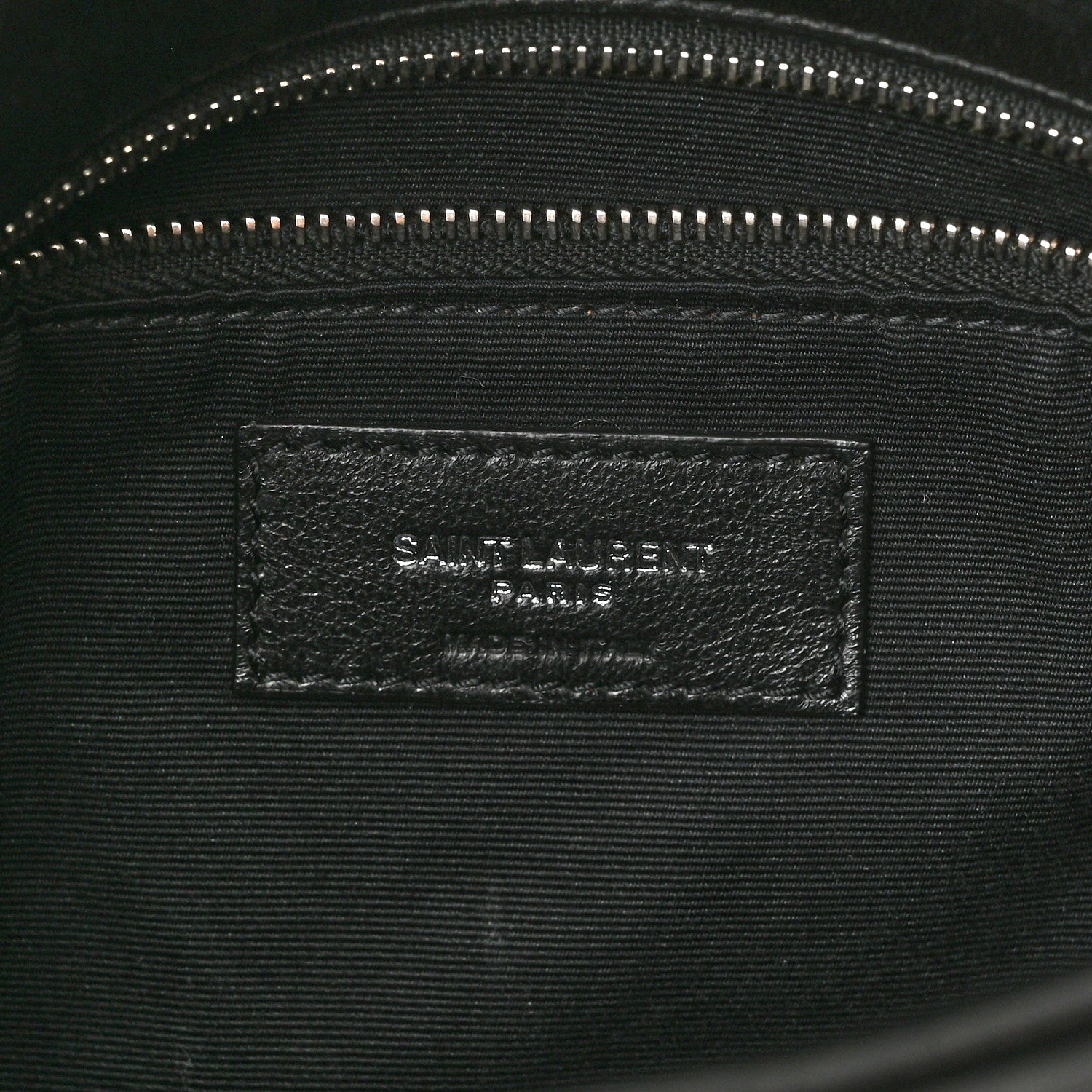 Saint Laurent Lambskin Quilted Small Loulou Puffer Monogram Chain Satchel Black 7 of 11