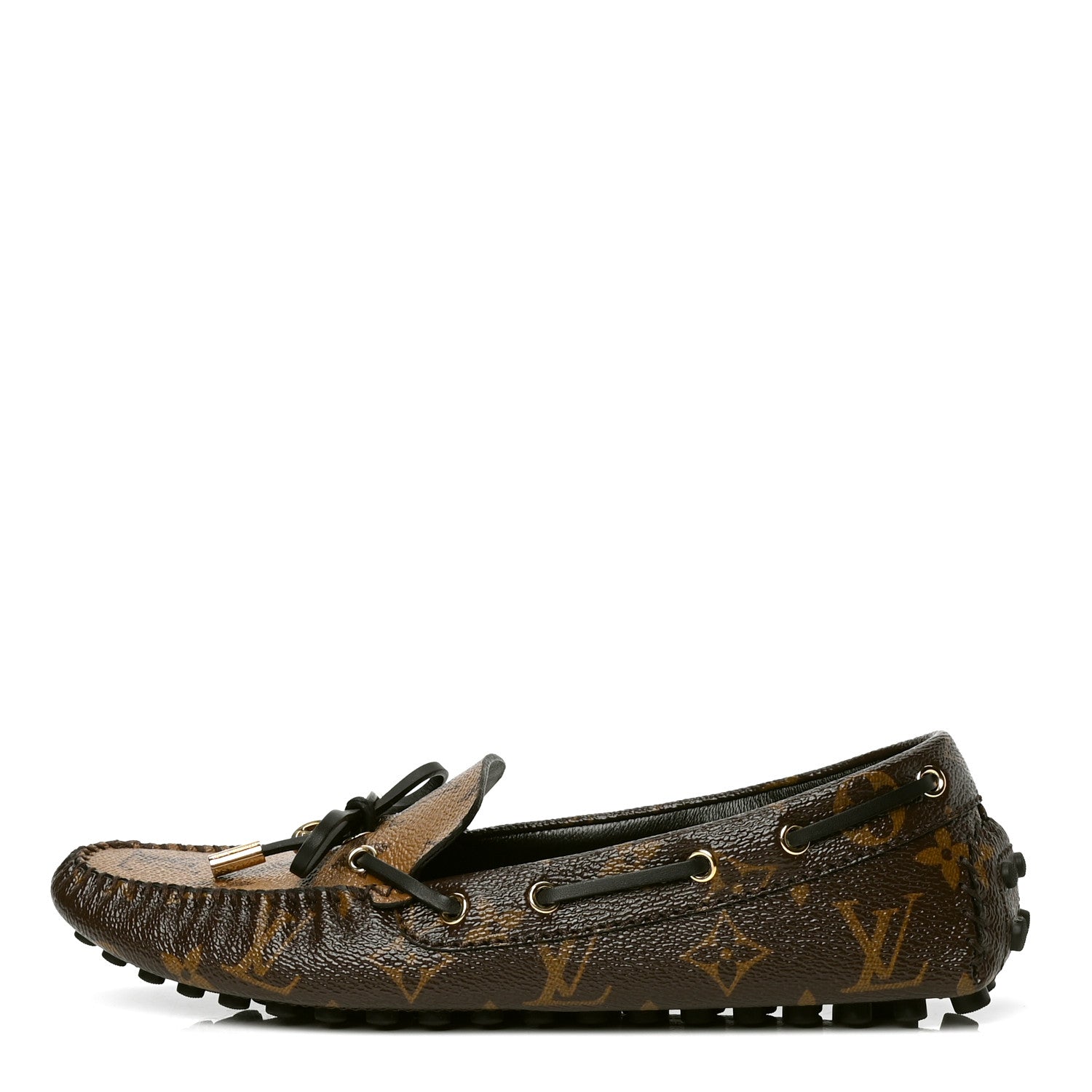 Louis Vuitton Patent Reverse Monogram Gloria Loafers 38.5 1 of 5