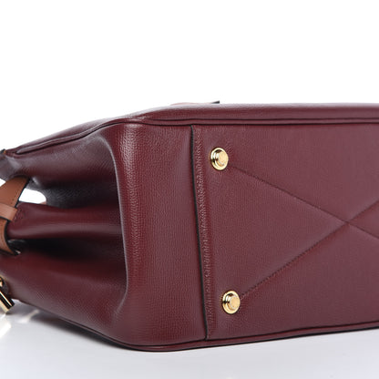 Louis Vuitton Calfskin All Set Bordeaux Tan 6 of 9