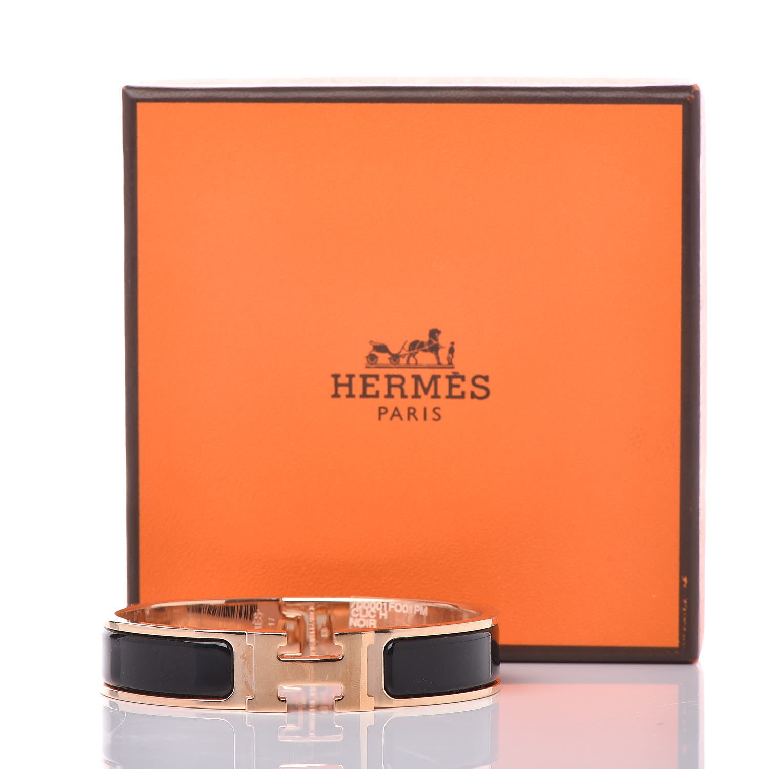 Hermes Enamel Narrow Clic Clac H Bracelet PM Black 6 of 6