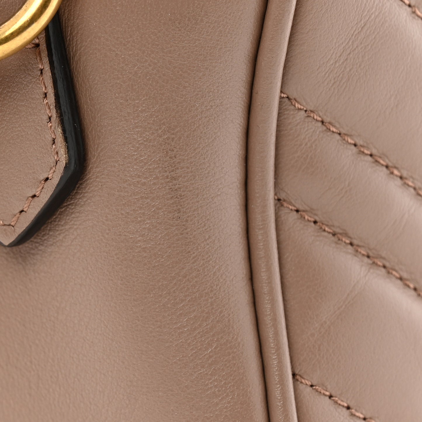 Calfskin Matelasse Small GG Marmont Chain Shoulder Bag Porcelain Rose