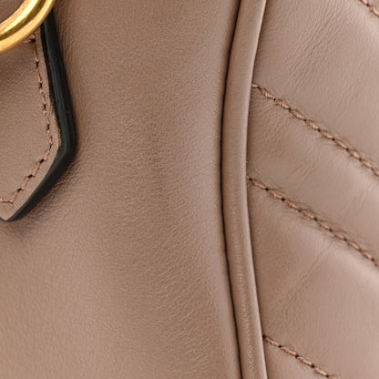 Gucci Calfskin Matelasse Small GG Marmont Chain Shoulder Bag Porcelain Rose 12 of 13