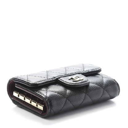 Chanel Caviar Quilted Classic 4 Key Holder Wallet Black 4 of 9