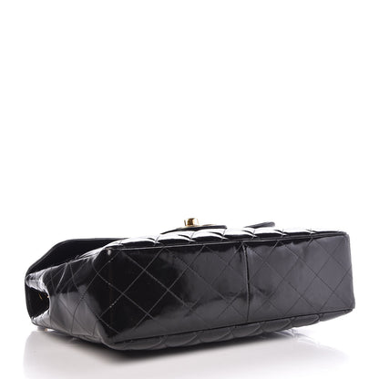 Chanel Patent Quilted Jumbo Single Flap Black 4 of 11