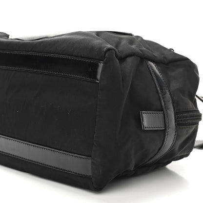 Prada Tessuto Nylon Spazzolato Logo Tote Black 6 of 10