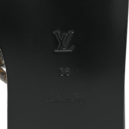 Louis Vuitton Patent Monogram Vedette Mule Sandals 36 Black 6 of 7