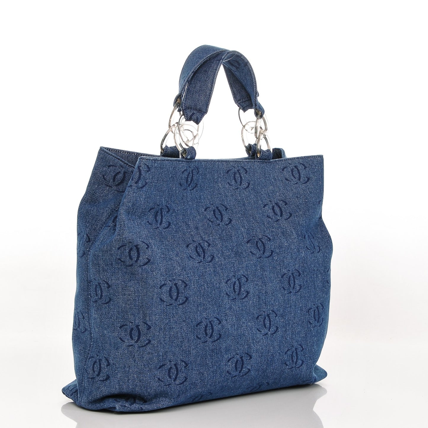 Denim Large CC Tote Dark Navy Blue