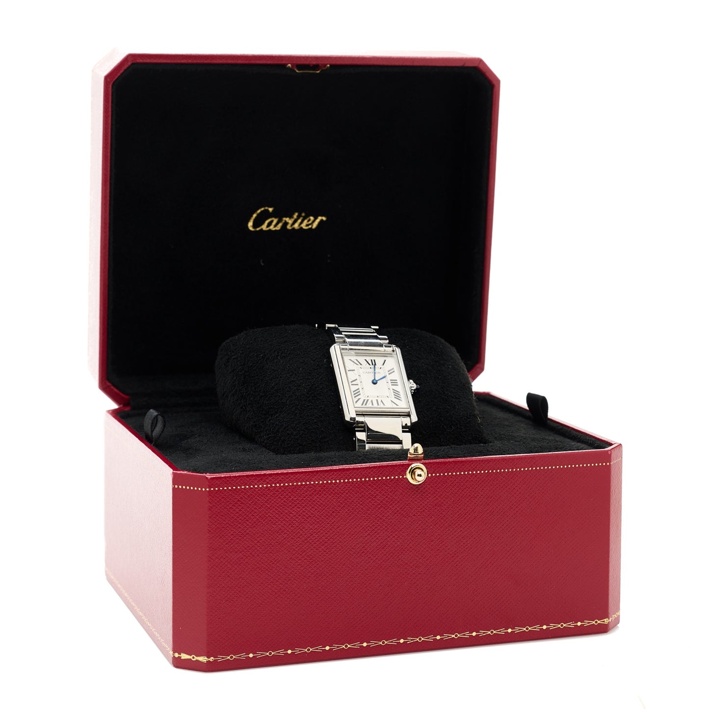 Stainless Steel 25mm Must de Cartier Tank Quartz Watch