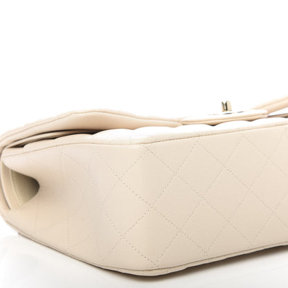 Chanel Caviar Quilted Jumbo Double Flap Beige Clair 4 of 9