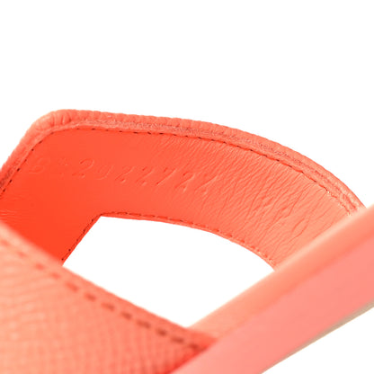 Hermes Epsom Oran Sandals 36 Orange Joey 6 of 8