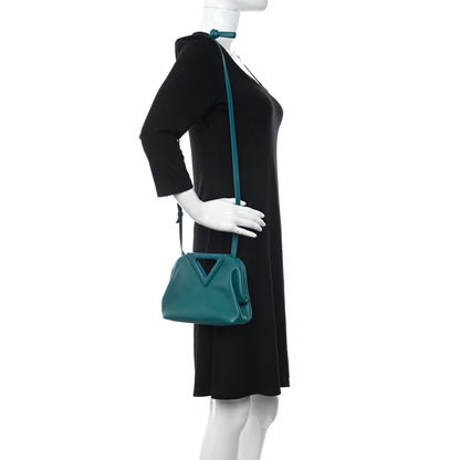Bottega Veneta Calfskin Small The Point Triangle Bag Mallard 2 of 9