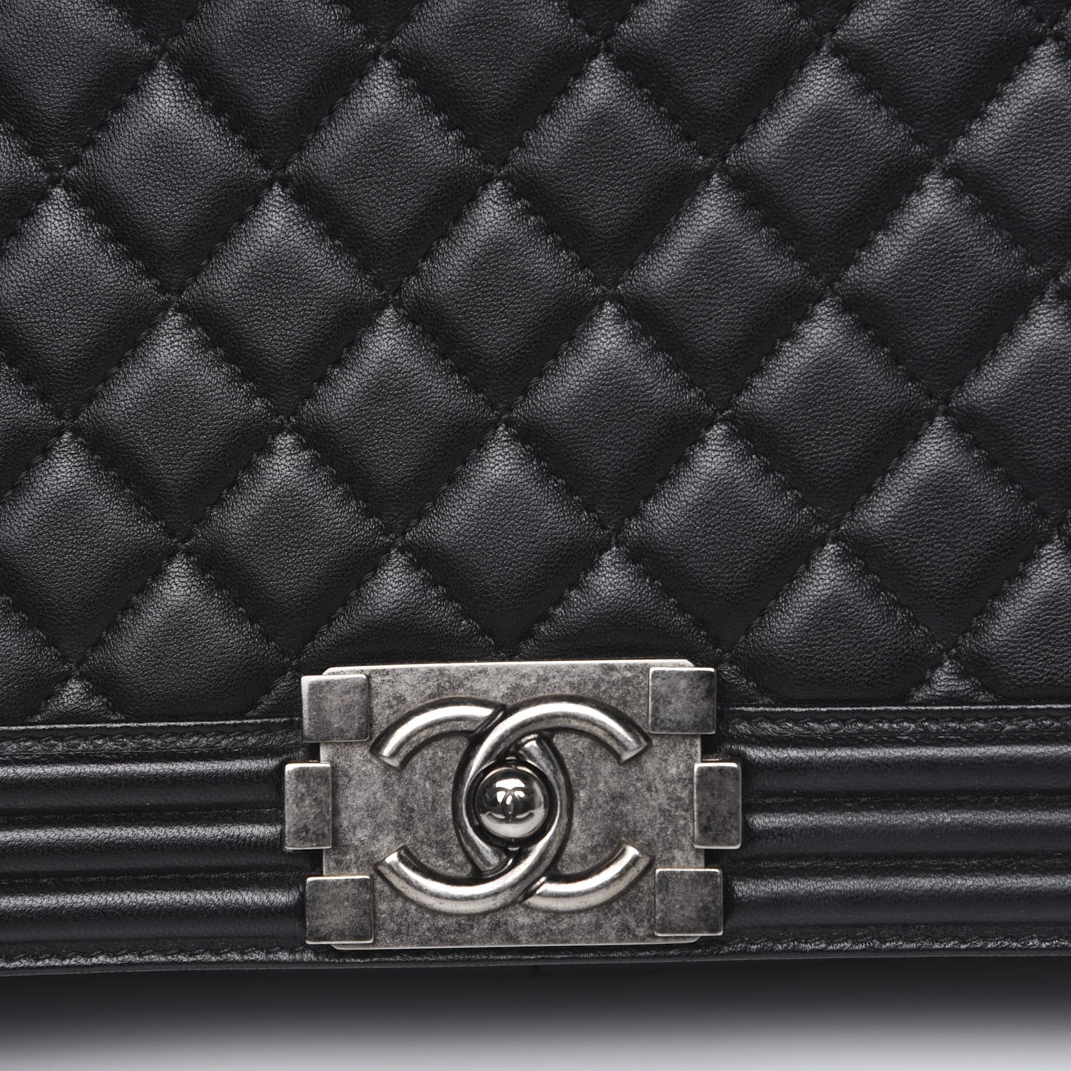 Chanel Lambskin Quilted New Medium Boy Flap Black 13 of 14