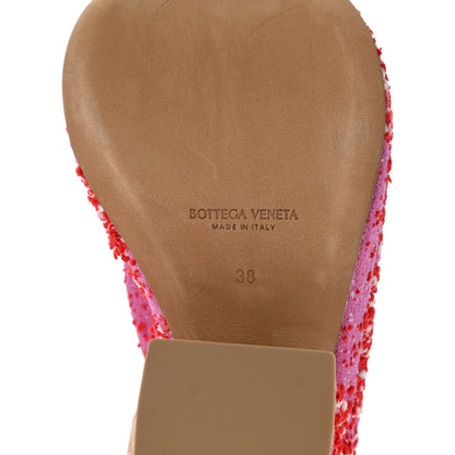Bottega Veneta Boucle Slide Platform 115 Wedge Sandals 38 Bubble Gum 7 of 12