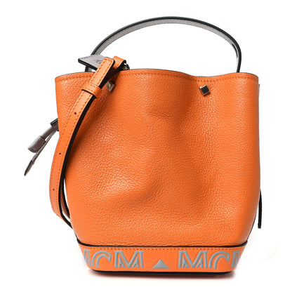 MCM Goatskin Milano Mini Drawstring Bag Orange 1 of 9