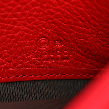 Gucci Pebbled Calfskin Large Soho Continental Wallet Red 6 of 9