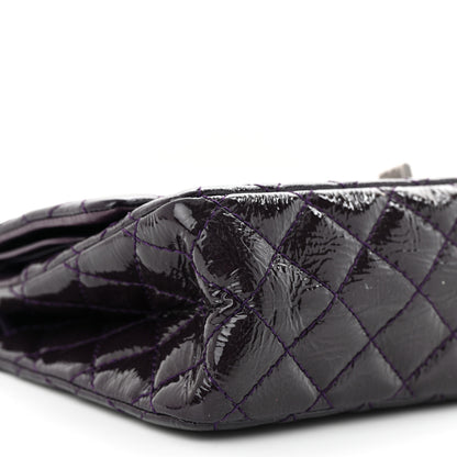 Chanel Distressed Patent Quilted 2.55 Reissue 225 Flap Purple 9 of 12