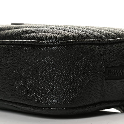Saint Laurent Grain De Poudre Matelasse Monogram Mini Lou Camera Bag Black 10 of 12
