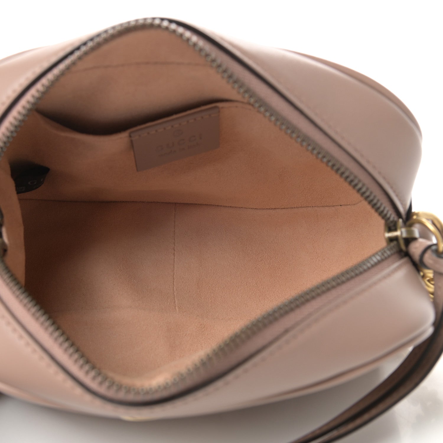 Gucci Calfskin Matelasse Mini GG Marmont Chain Shoulder Bag Porcelain Rose 5 of 10