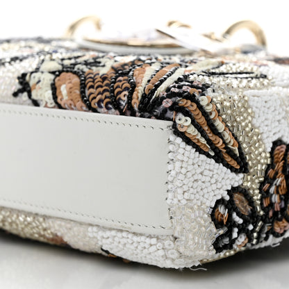 Christian Dior Calfskin Sequin Embroidered Butterfly Lady D-Joy Multicolor 10 of 10