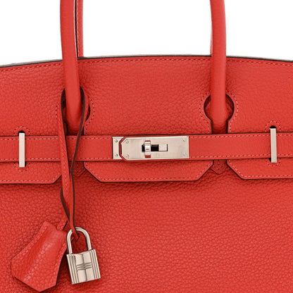 Hermes Togo Birkin 30 Rouge Pivoine 8 of 13