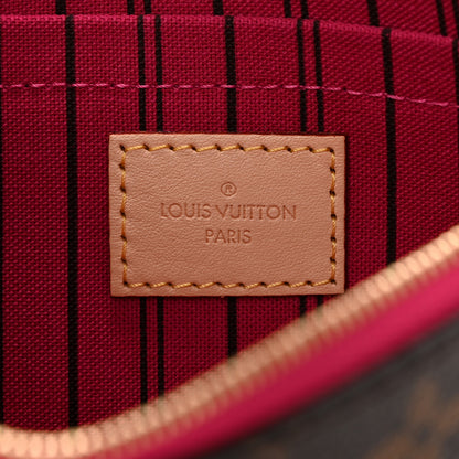Louis Vuitton Monogram Neverfull MM GM Pochette Pivoine 6 of 7