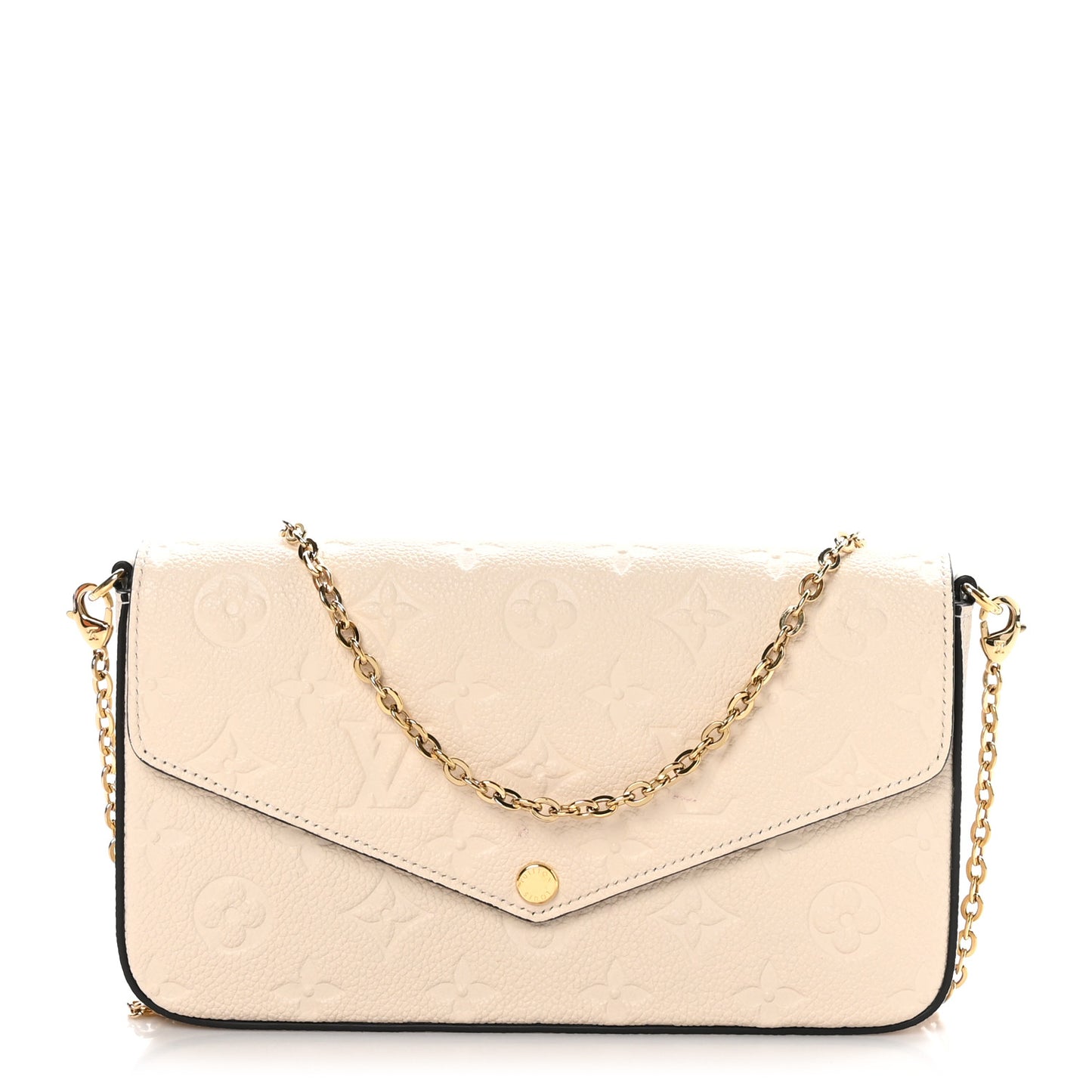 Empreinte Pochette Felicie Chain Wallet Cream