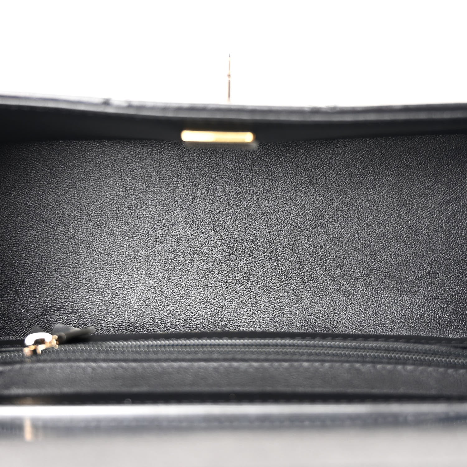 Chanel Shiny Calfskin Quilted Top Handle Box Bag Black 5 of 11