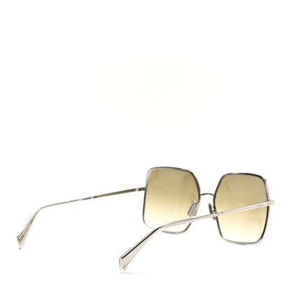 Celine Oversized Square Metal Sunglasses Gold 4 of 7