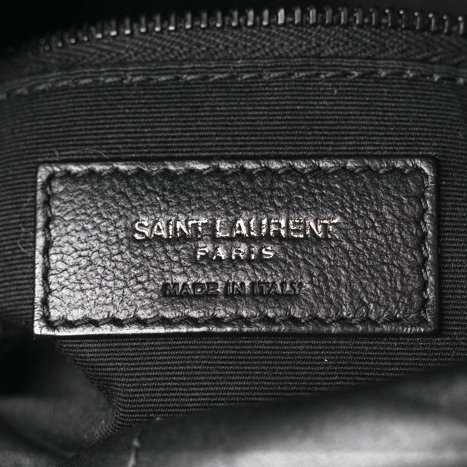 Saint Laurent Lambskin Quilted Monogram Monochrome Small Loulou Puffer Chain Satchel Black 7 of 15