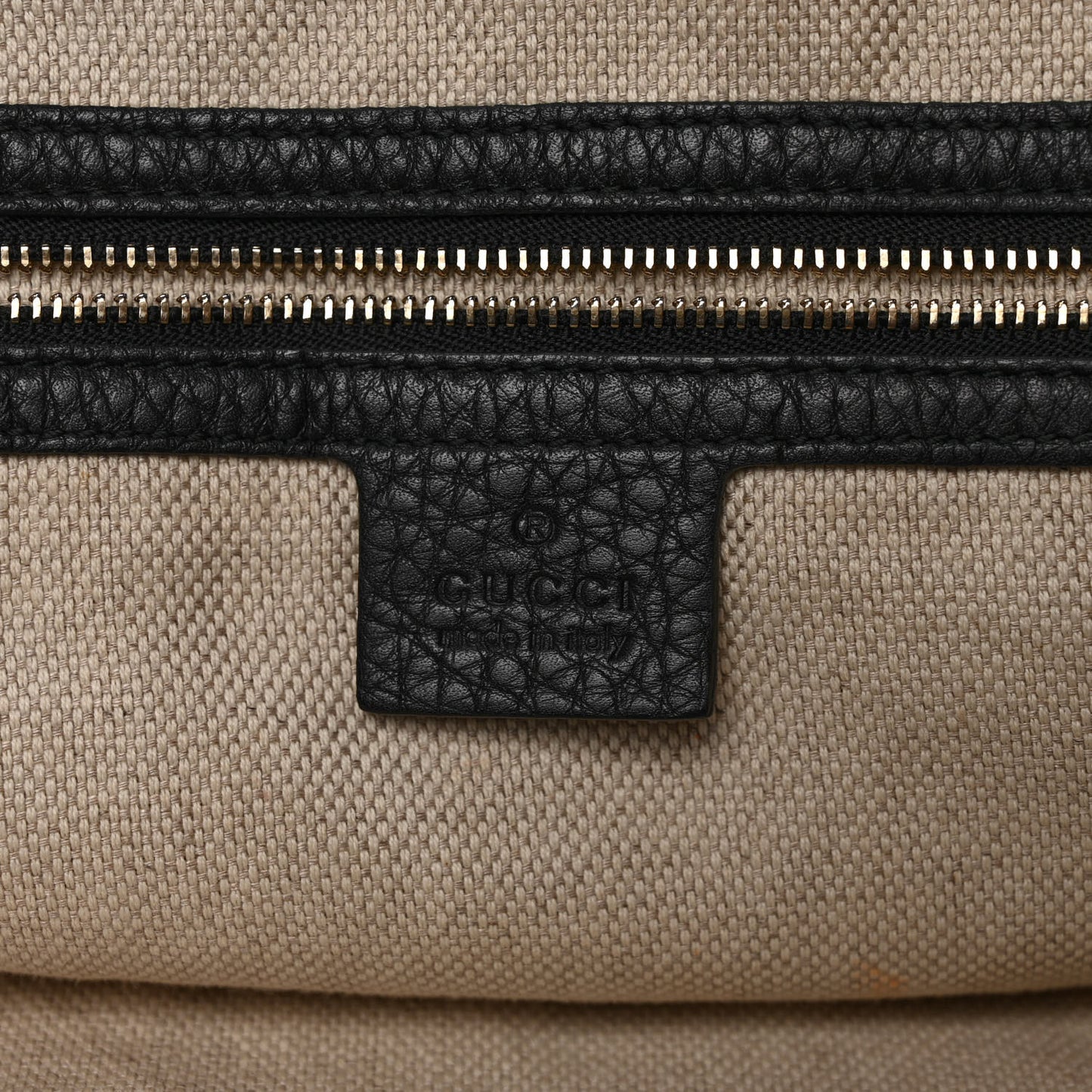 Pebbled Calfskin Large Soho Shoulder Bag Black