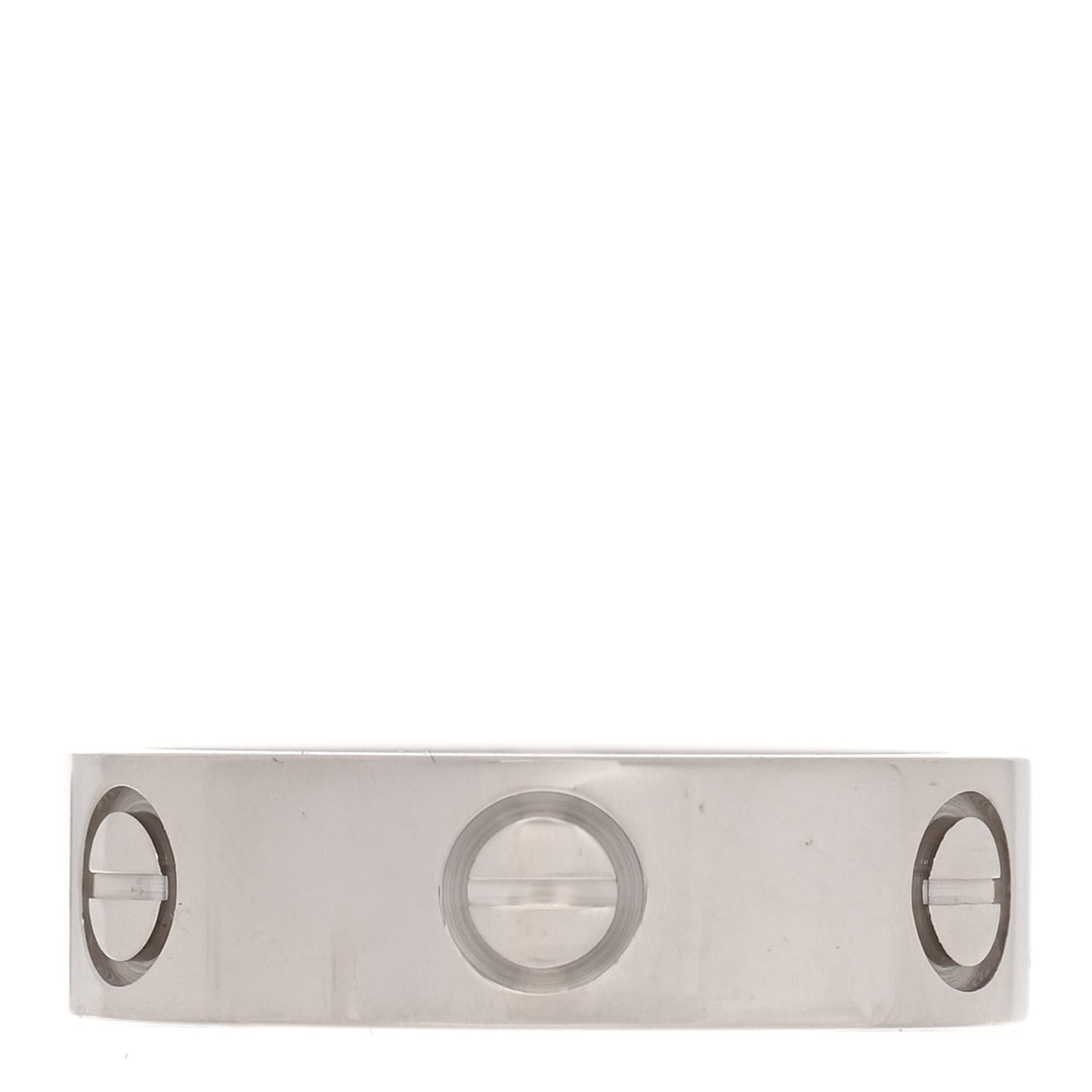 18K White Gold 5.5mm LOVE Ring 52 6
