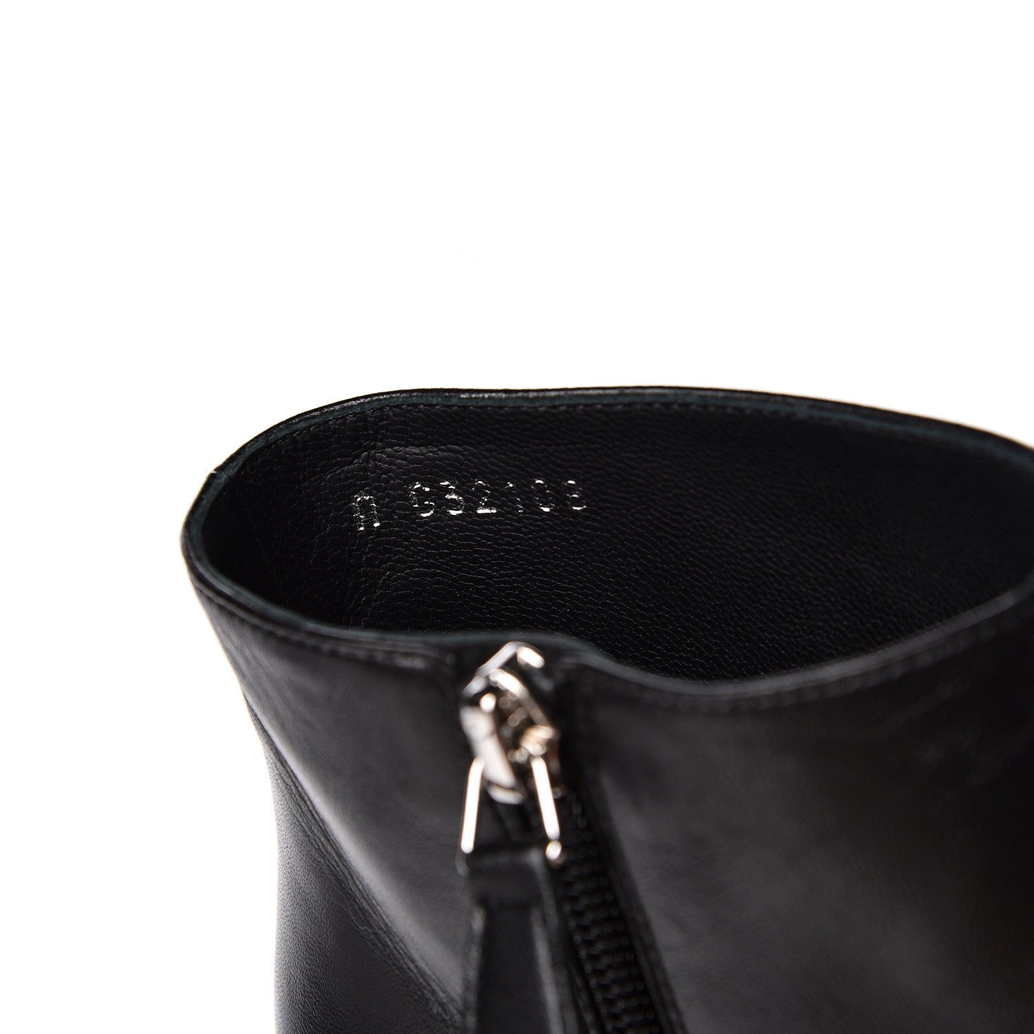 Chanel Lambskin Satin Cap Toe Ankle Boots 37 Black 8 of 9