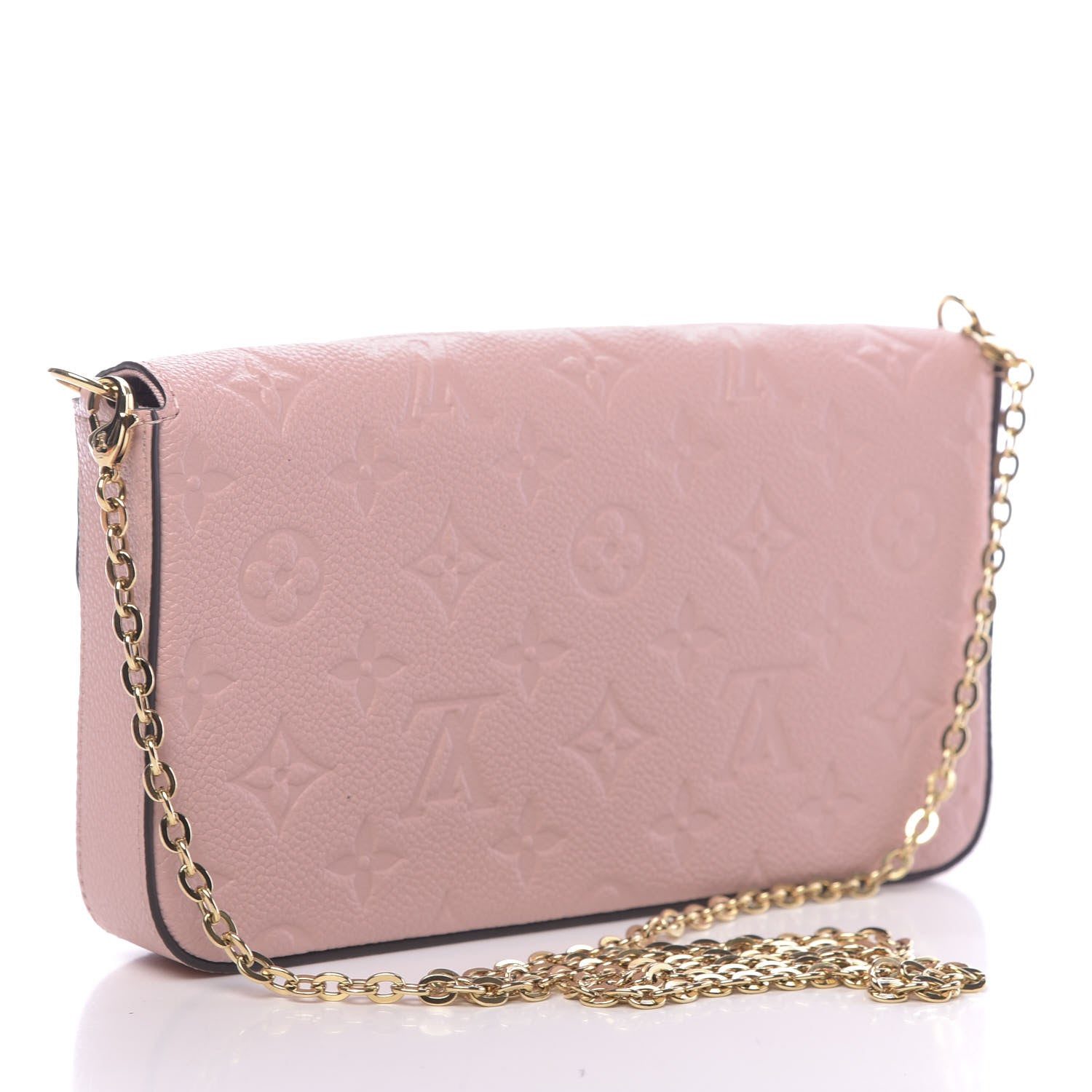 Louis Vuitton Empreinte Pochette Felicie Chain Wallet Rose Poudre 3 of 11