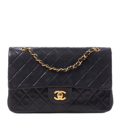 Chanel Lambskin Quilted Medium Double Flap Black 1 of 13