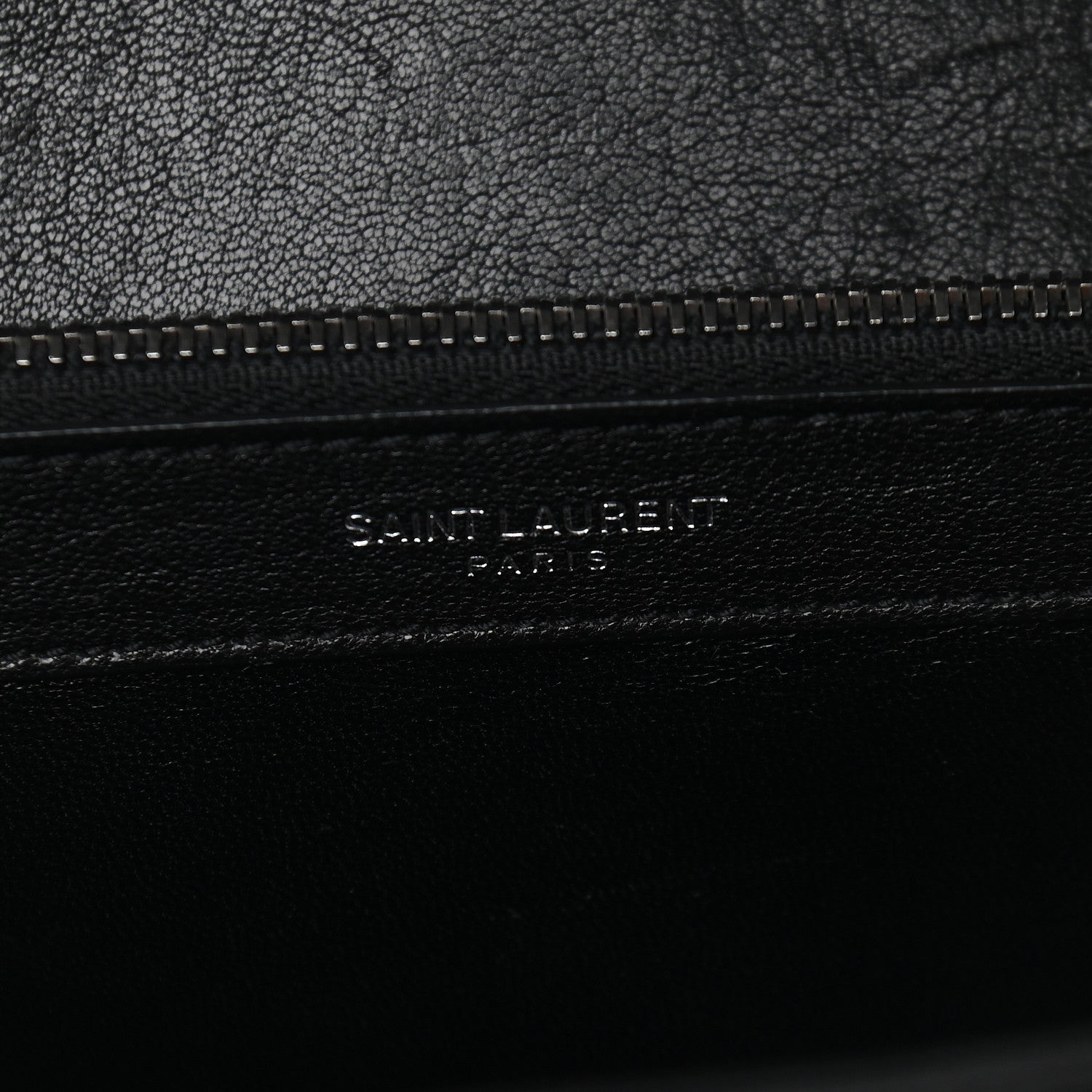 Saint Laurent Sheepskin Matelasse Chevron Monogram Large College Satchel Black 5 of 8