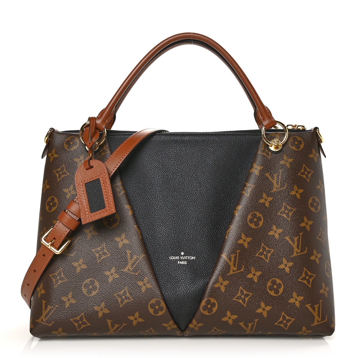 Louis Vuitton Monogram V Tote MM Black 1 of 5