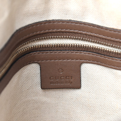 Gucci GG Supreme Monogram Margaux Calfskin Small Nice Top Handle Dome Bag Beige Ebony Acero 6 of 11