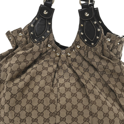 Gucci Monogram Studded Pelham Tote Dark Brown 8 of 10