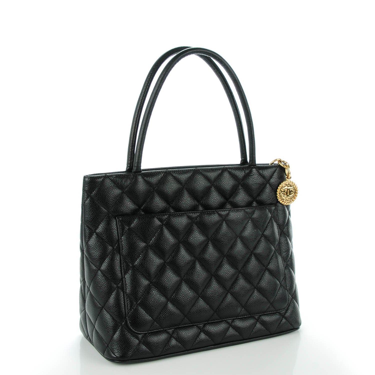 Chanel Caviar Quilted Medallion Tote Black 3 of 7